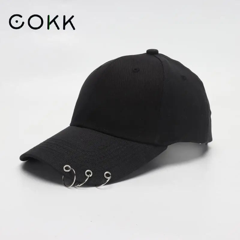 Ring Circle Baseball Cap - Korean K-Pop Style Snapback Dad Hat for Men & Women