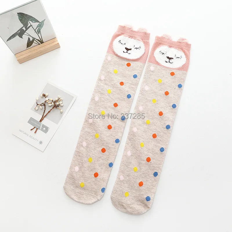 Cute Cartoon Kids Socks Animal Pattern Crew
