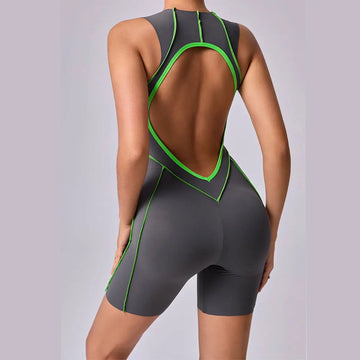 Women's Athletic Jumpsuit - One-Piece Yoga & Fitness Bodysuit for Workout & Gym
