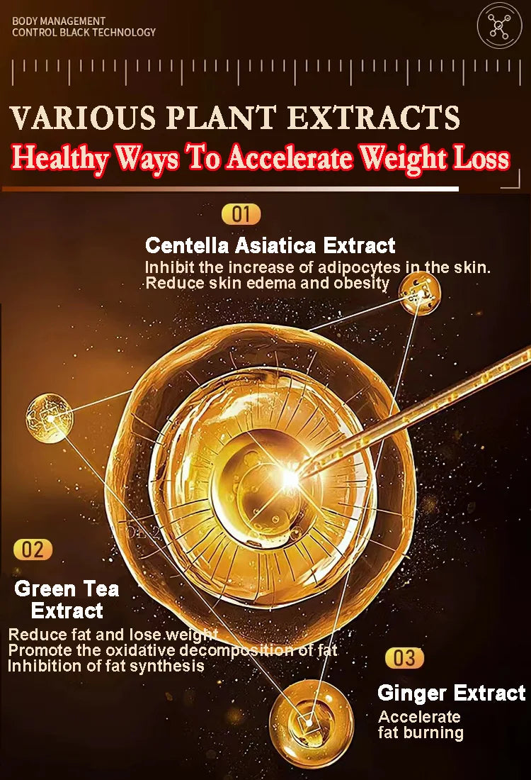 30ml Natural Weight Loss Oil for Women's Belly Fat Burning Stomach Fat Reducing Aid Fitness & Wellness Fat Burning Oil