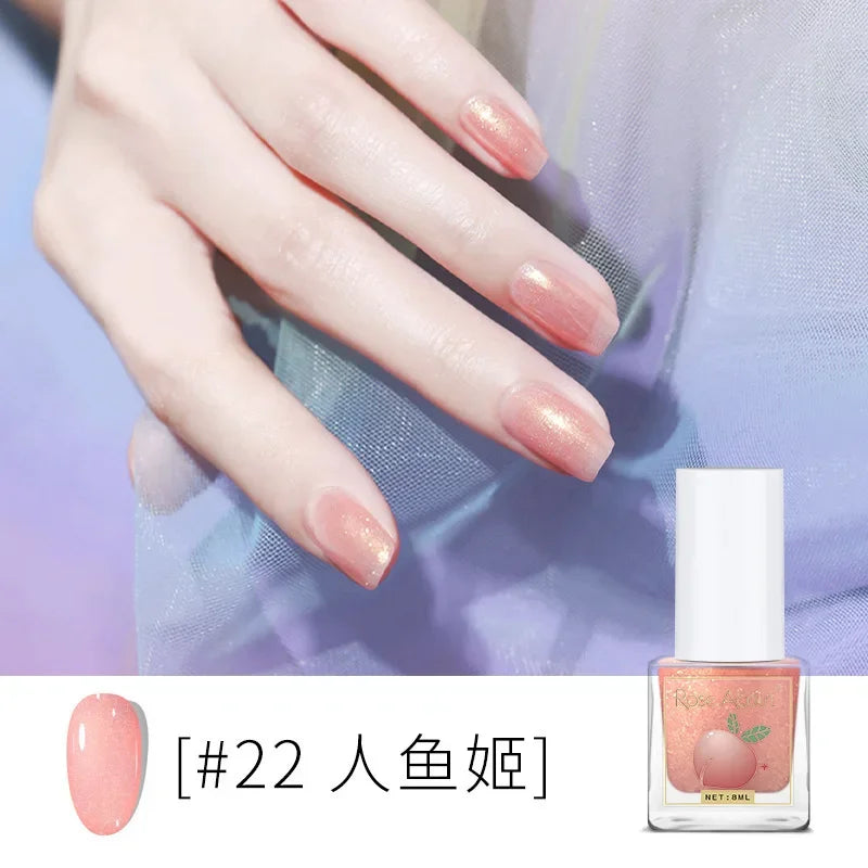Water-Based Peelable Nail Polish - Fast Drying, Odorless, No UV Lamp Needed