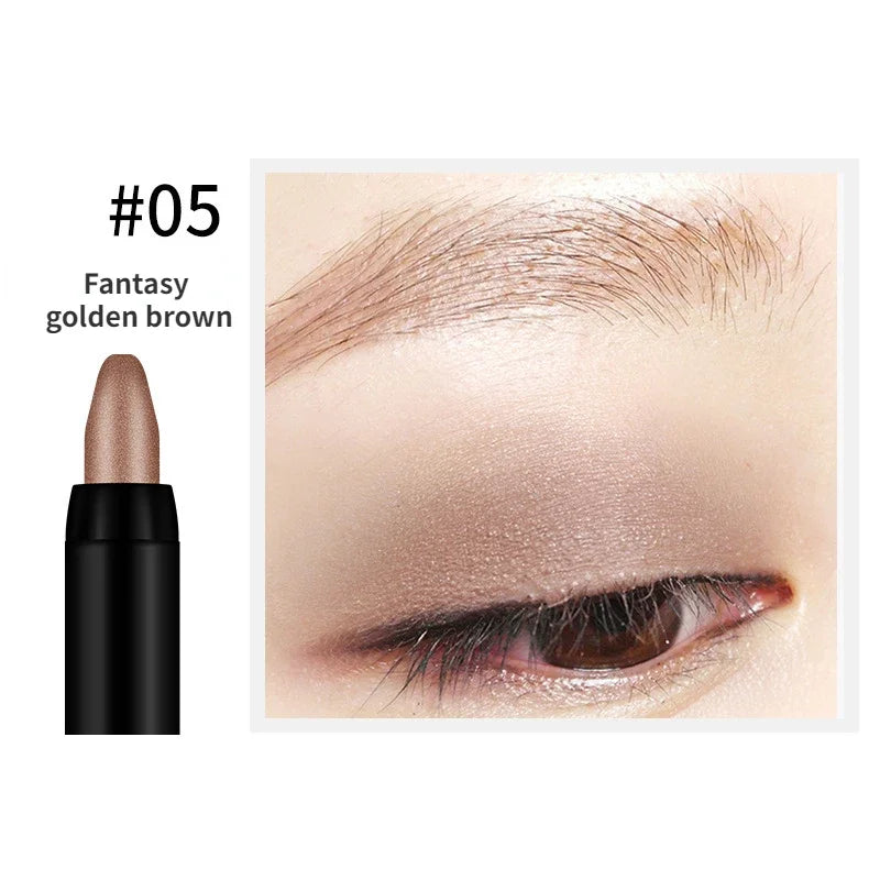 Bling Eye Shadow Pen - 16 Colors Glitter Eyeshadow Stick, Pearlescent Shimmer Pencil