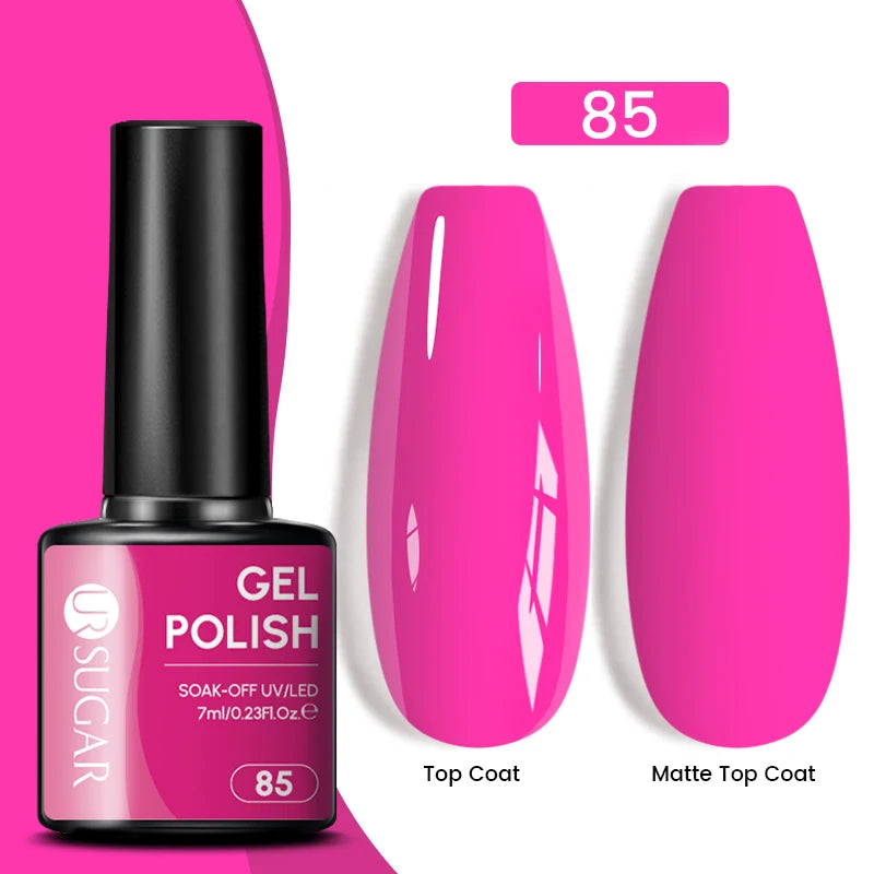 Dark Red Gel Nail Polish – Soak-Off LED/UV Gel Varnish for Salon & Home Use