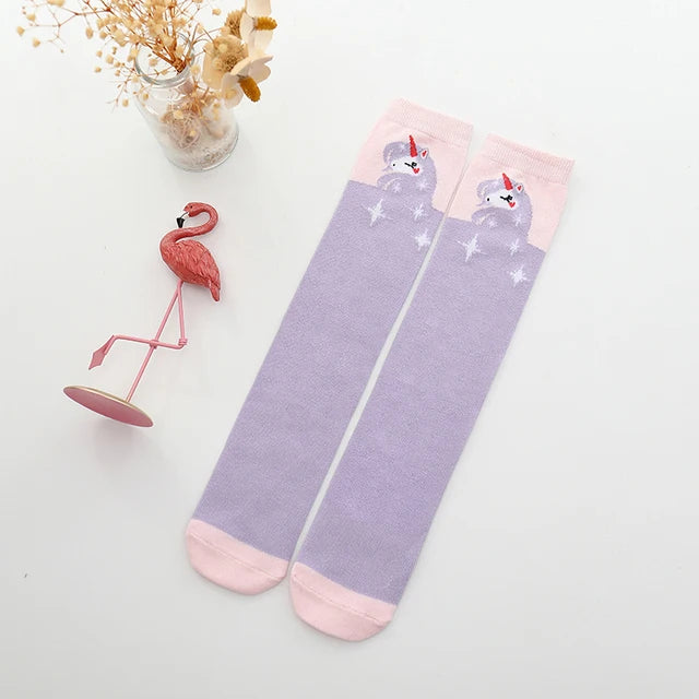 Cute Cartoon Kids Socks Animal Pattern Crew