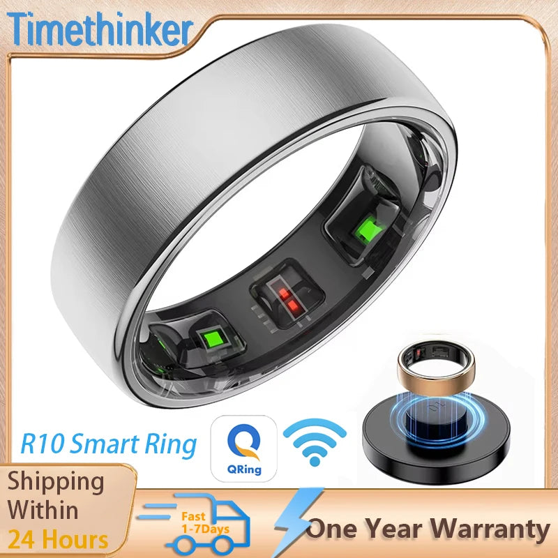 R10 Smart Ring Men 2025 Women Health Monitor IP68 5ATM Waterproof Smartring Fitness Tracker Man Smart Rings Multiple Sport Modes