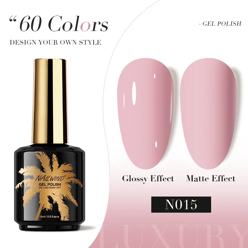 ROSALIND Gel Nail Polish 8ml - Semi-Permanent UV Gel, Solid Color, Salon Quality