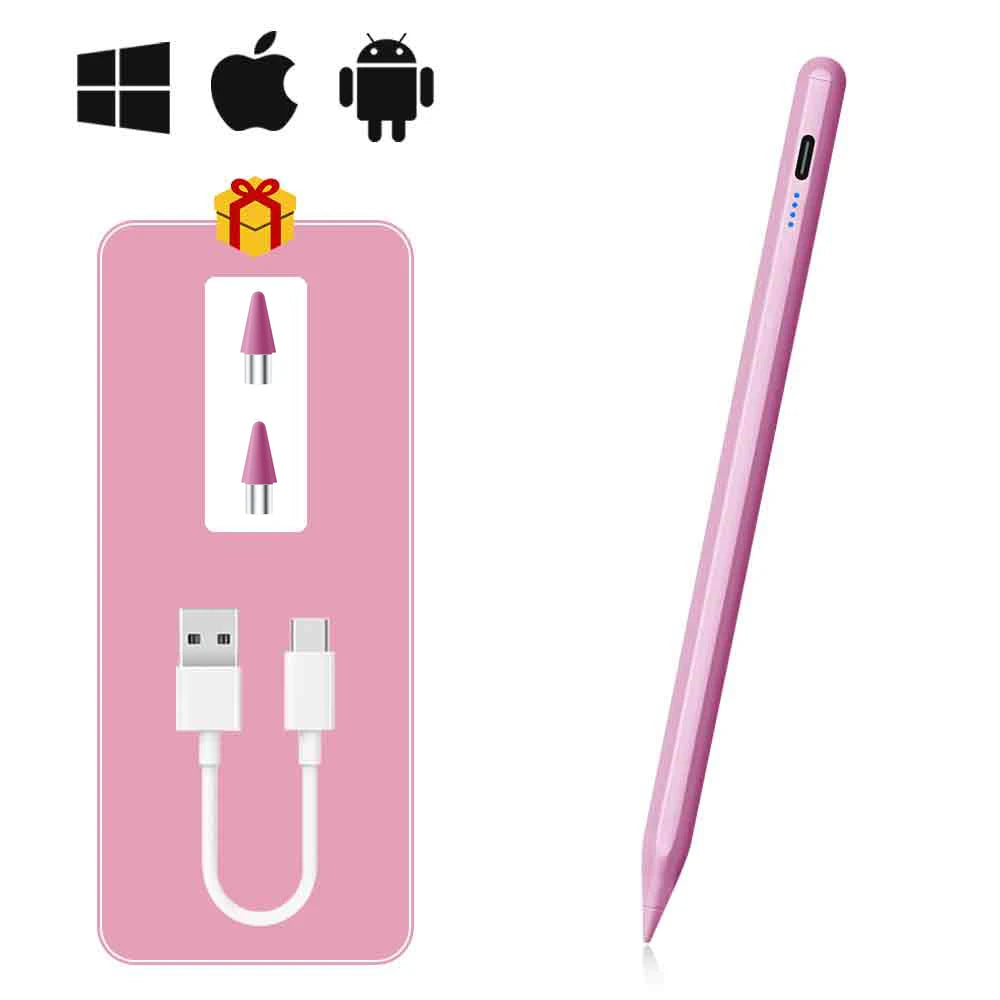 Universal Stylus Pen – Touch Pen for iPad, iPhone, Android Tablets & Smartphones + Pencil Case & Tips