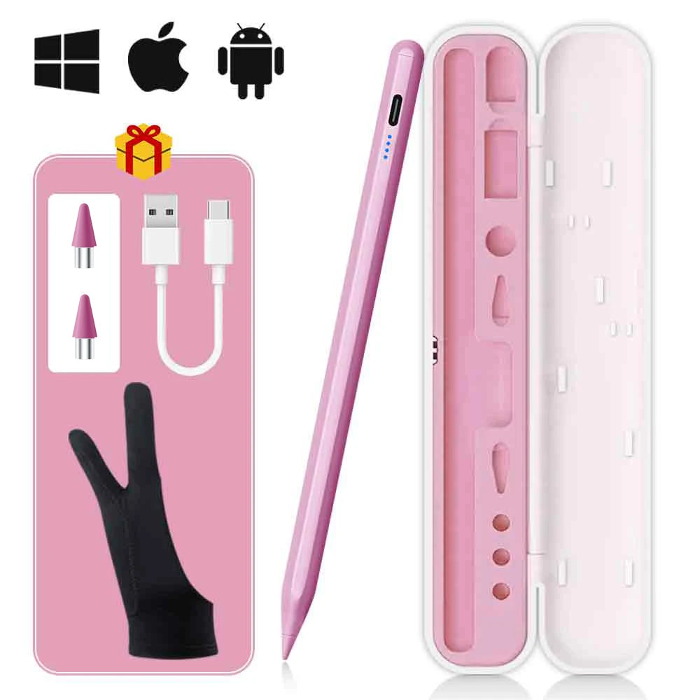 Universal Stylus Pen – Touch Pen for iPad, iPhone, Android Tablets & Smartphones + Pencil Case & Tips