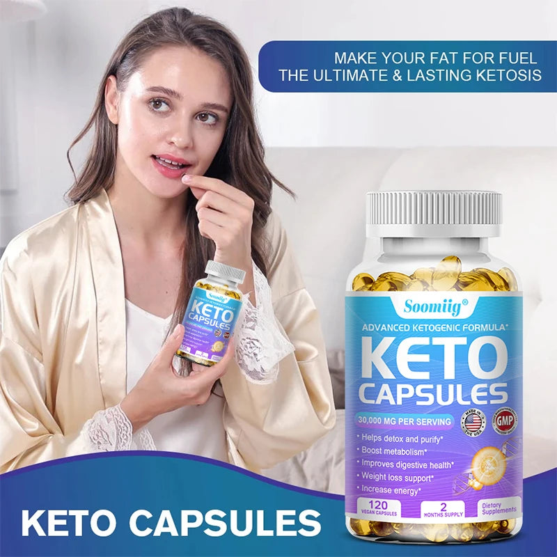 Apple Cider Vinegar Keto Capsules - Fat Burning, Detox & Metabolism Booster
