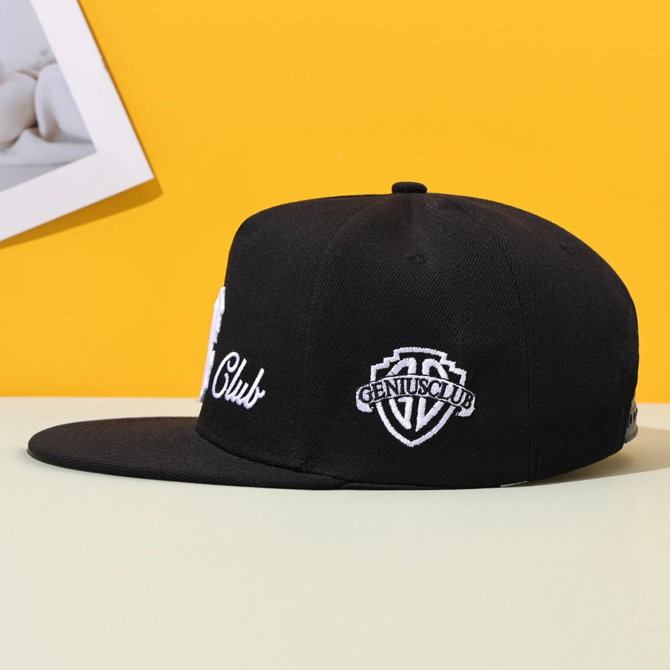 Embroidered Duckbill Baseball Cap - Flat Brim Hip-Hop Hat for Outdoor & Street Casual Wear