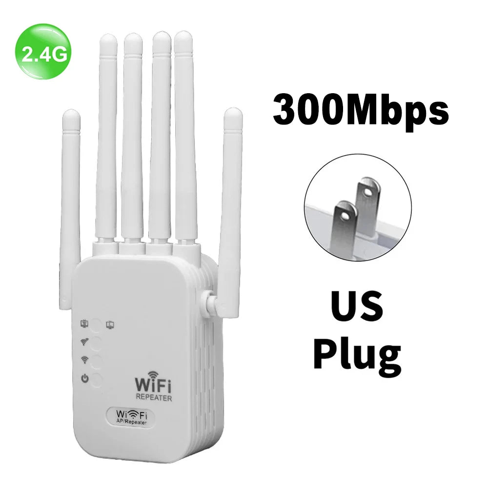 Kebidumei 1200Mbps Dual Band WiFi Extender 2.4G 5G Wireless Signal Booster Repeater