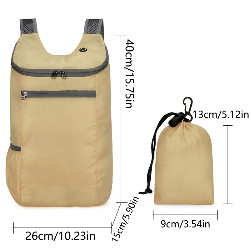 Foldable Outdoor Backpack - Lightweight Hiking & Cycling Daypack