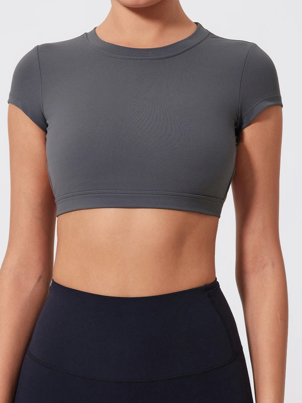 Women's Athletic Crop Top - Quick-Dry Backless Workout Top for Yoga, Gym & Fitness