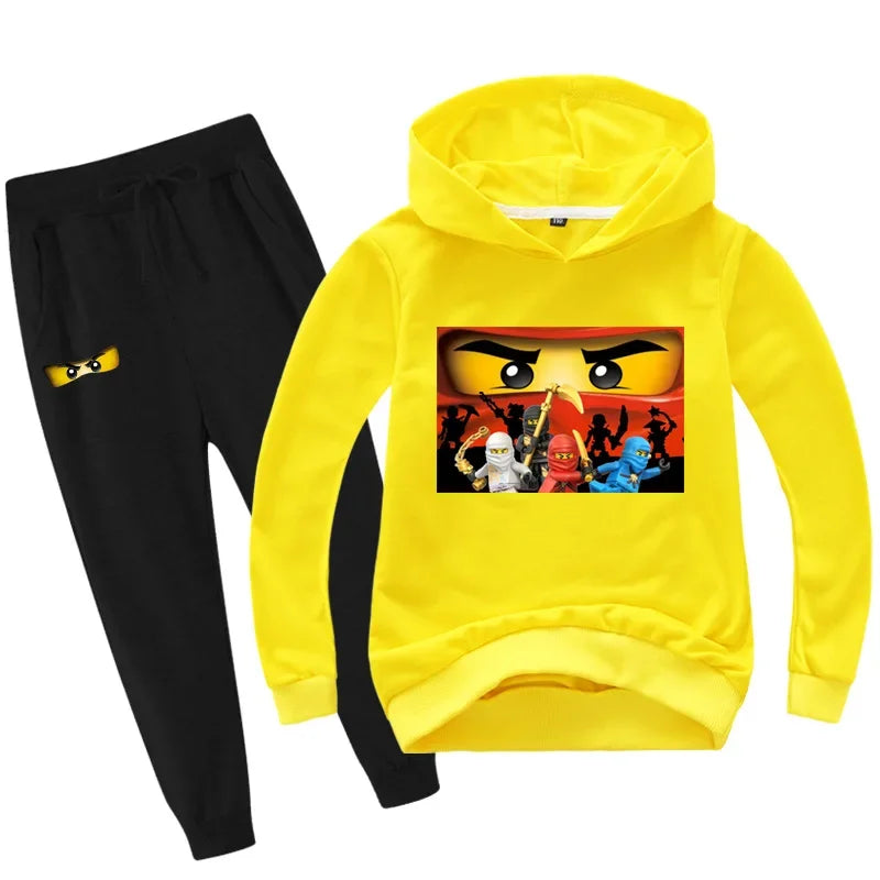 Kids Clothes Baby Boys 2-13 years Spring Autumn Children Clothing Sets Hoodies Pants 2 Pcs Set Tracksuit Anime Outwear Coat