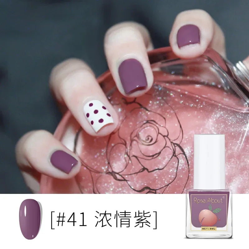Water-Based Peelable Nail Polish - Fast Drying, Odorless, No UV Lamp Needed