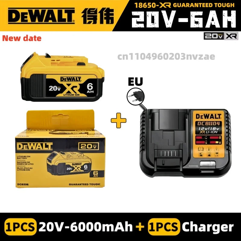 🔋 BATTERY BLOWOUT! 100% Original DeWalt 20V 6.0Ah Battery - High Performance Lithium-Ion Power