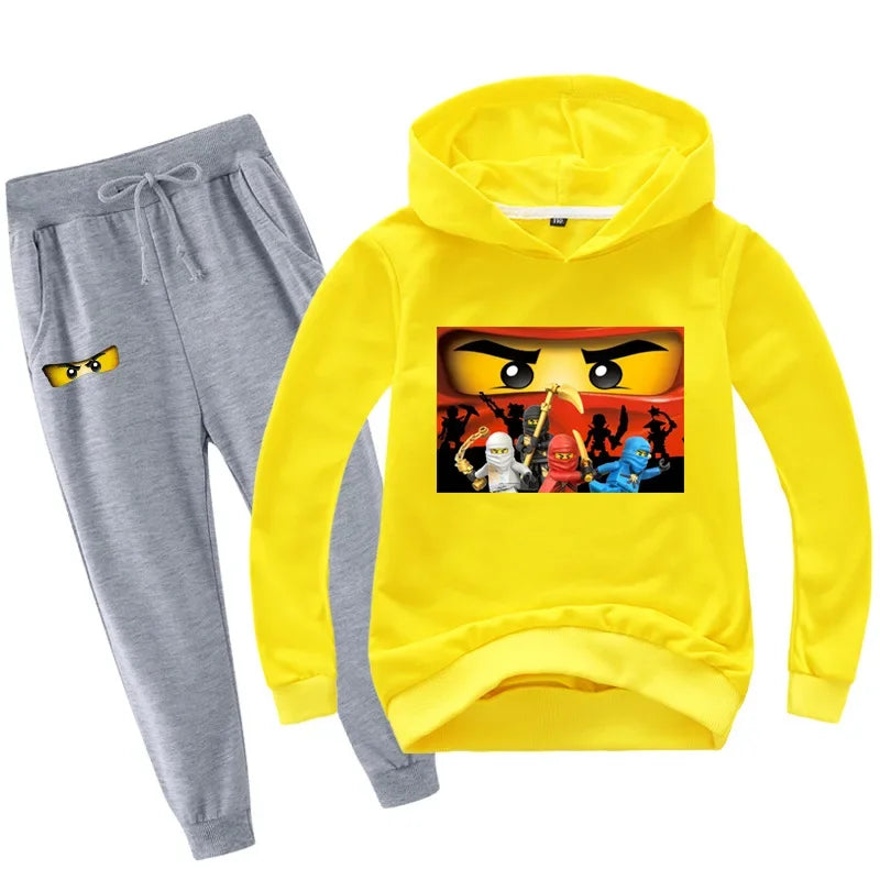 Kids Clothes Baby Boys 2-13 years Spring Autumn Children Clothing Sets Hoodies Pants 2 Pcs Set Tracksuit Anime Outwear Coat