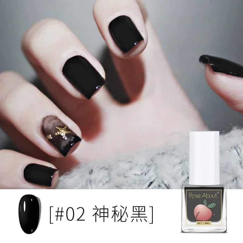 Water-Based Peelable Nail Polish - Fast Drying, Odorless, No UV Lamp Needed
