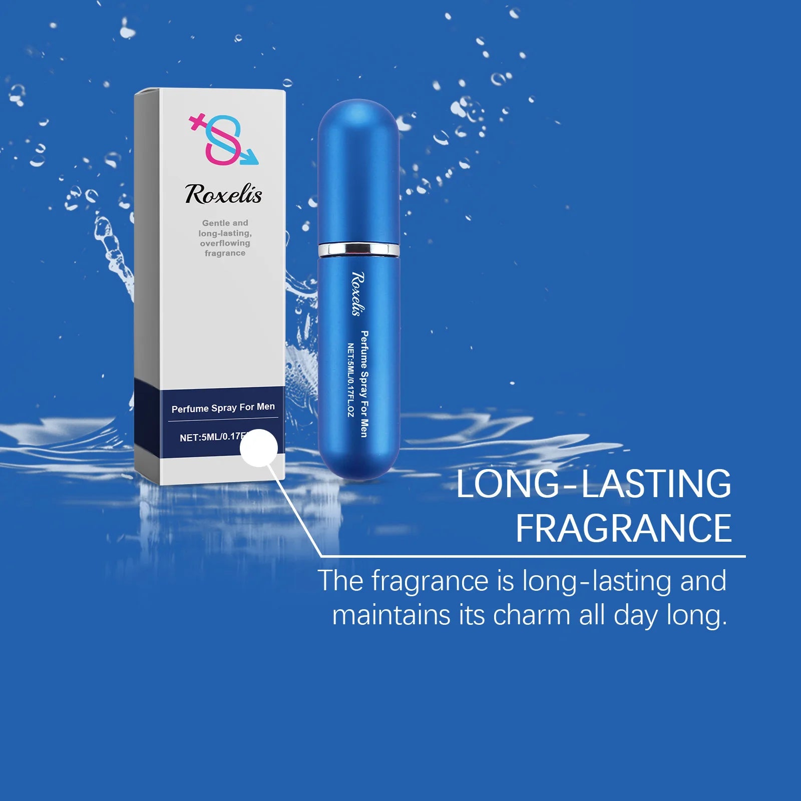 Charming Men's Cologne Spray - Natural Lasting Fragrance with Refreshing Temperament (100ml)