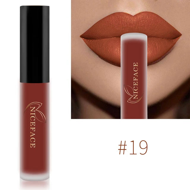 Waterproof Matte Liquid Lipstick - 25 Colors, Long-Lasting Lip Gloss