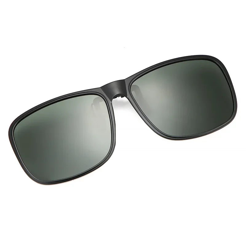 ⬛ 45% OFF! Square Polarized Clip-On Sunglasses - Flip-Up UV400 for Night Driving