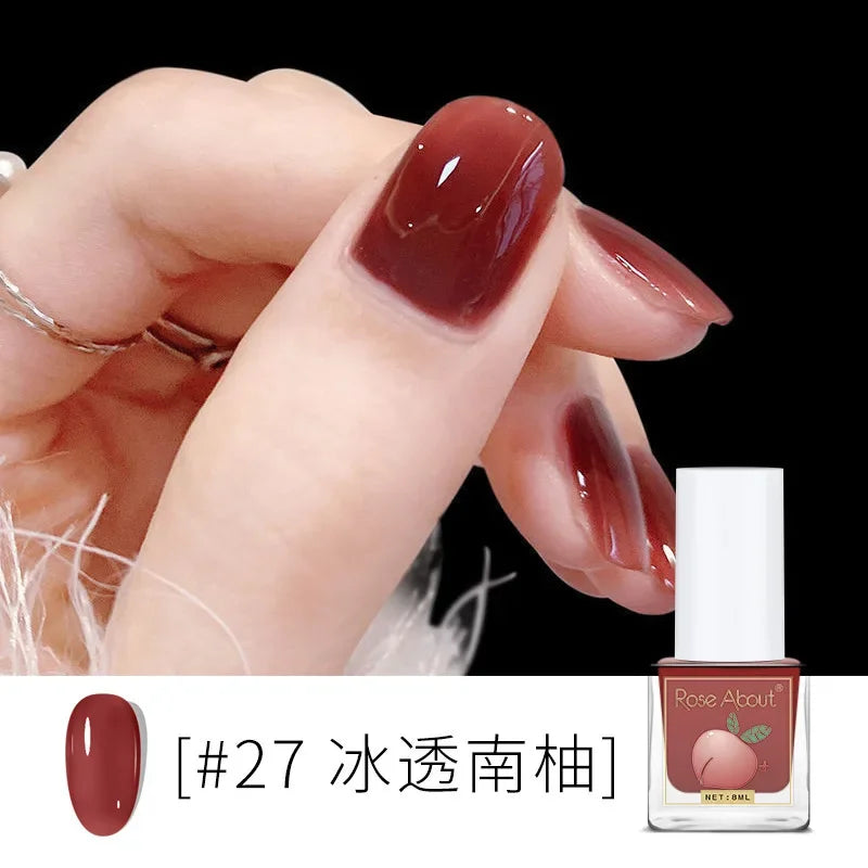 Water-Based Peelable Nail Polish - Fast Drying, Odorless, No UV Lamp Needed