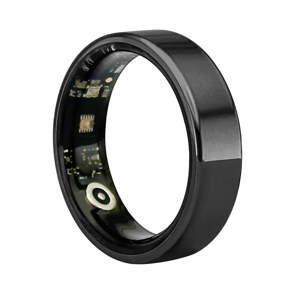 SR08 Smart Ring HR Monitoring, Sleep Analysis Sports Modes Notification Alerts Health Fitness Tracker with Charging Cable