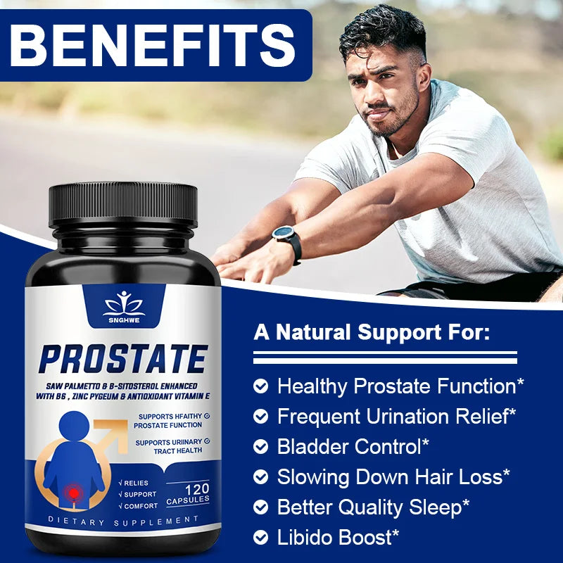 Saw Palmetto Prostate Support - Men's Health Supplement for Urinary & Bladder Control