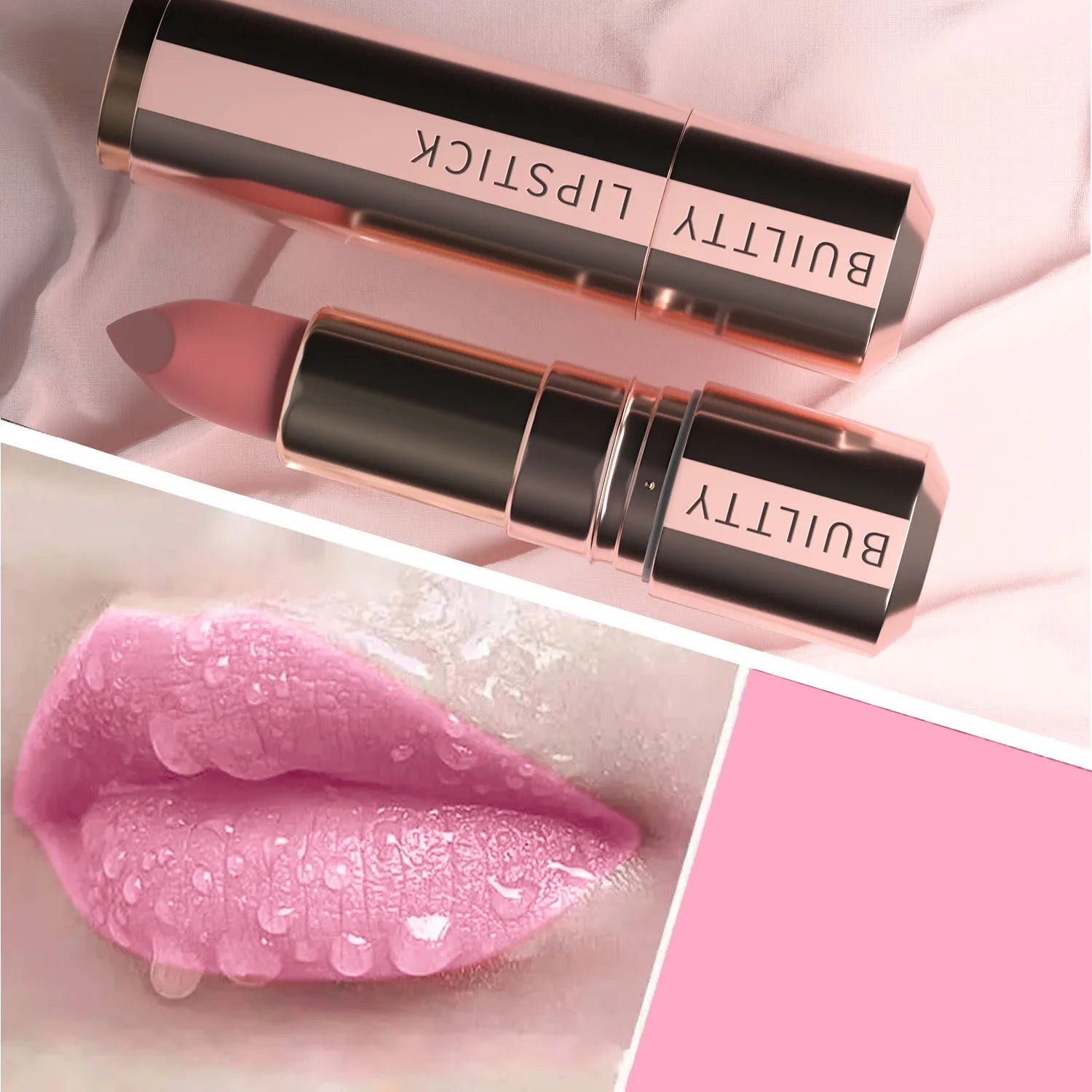 Matte Nude Lipstick - Smooth Velvety Long-Lasting, Non-Transfer Lip Stick