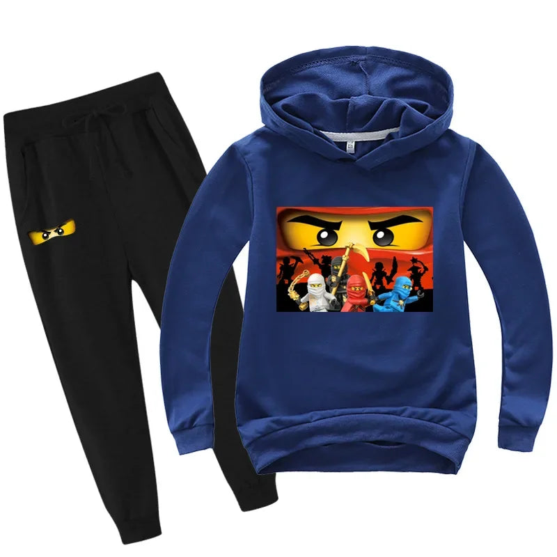 Kids Clothes Baby Boys 2-13 years Spring Autumn Children Clothing Sets Hoodies Pants 2 Pcs Set Tracksuit Anime Outwear Coat