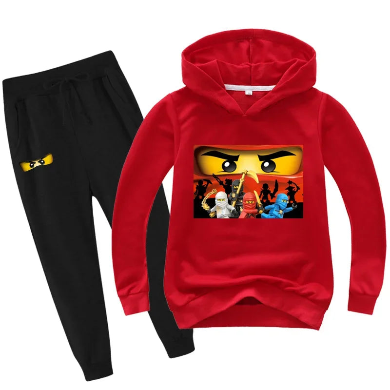 Kids Clothes Baby Boys 2-13 years Spring Autumn Children Clothing Sets Hoodies Pants 2 Pcs Set Tracksuit Anime Outwear Coat