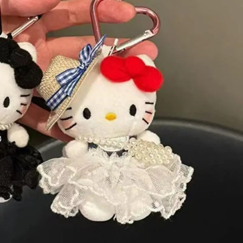 Hello Kitty Keychain - Sanrio Kawaii Pendant Doll with Sunglasses Backpack Charm