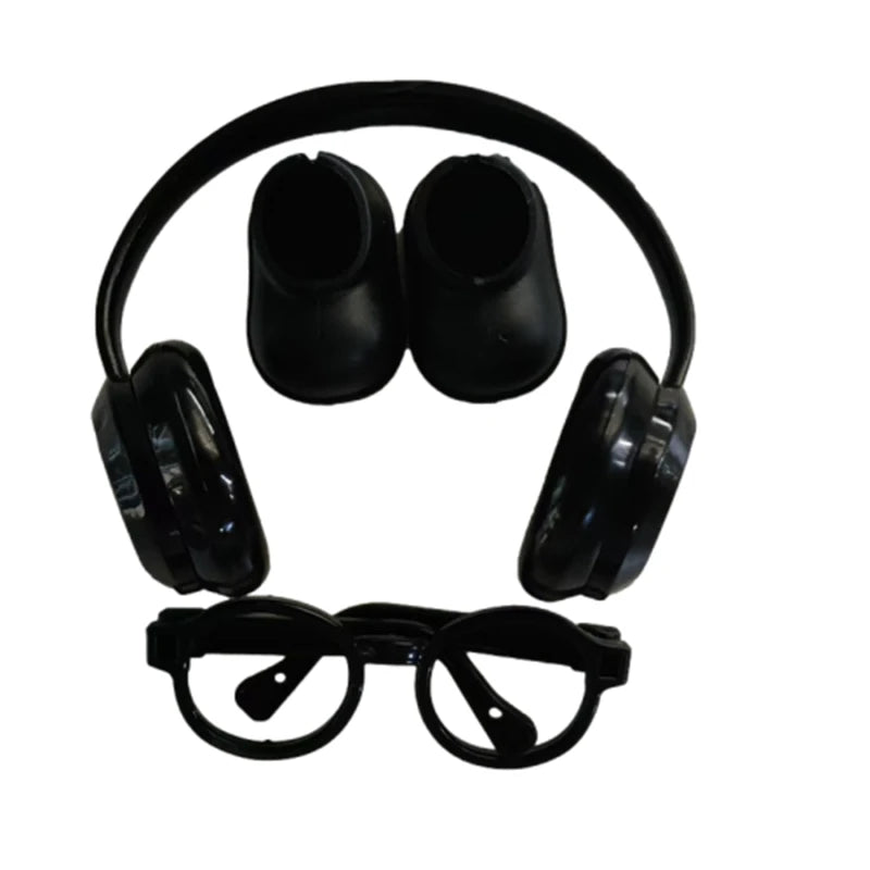 Labubu DIY Accessories Set - Shoes, Glasses & Headphones for V1/V2 Plush Dolls