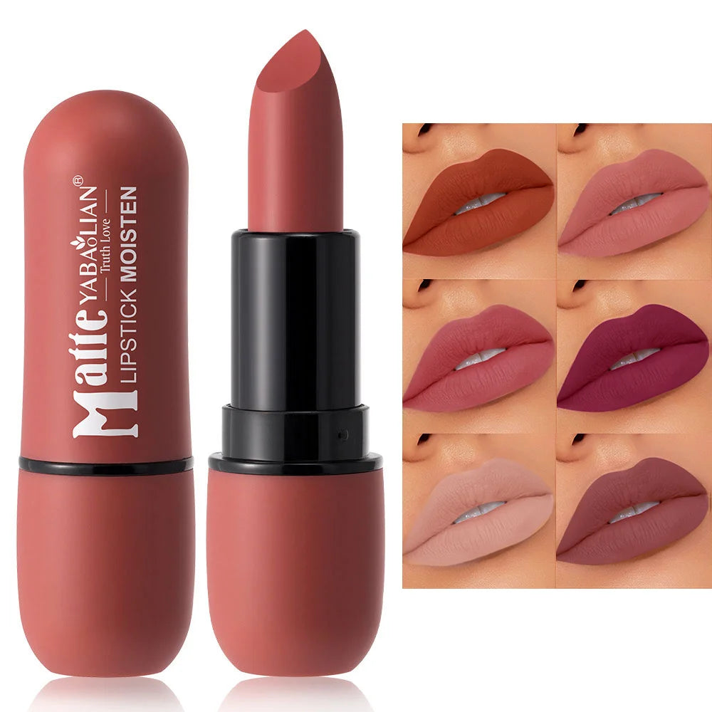 Velvet Matte Lipstick with Waterproof Topcoat