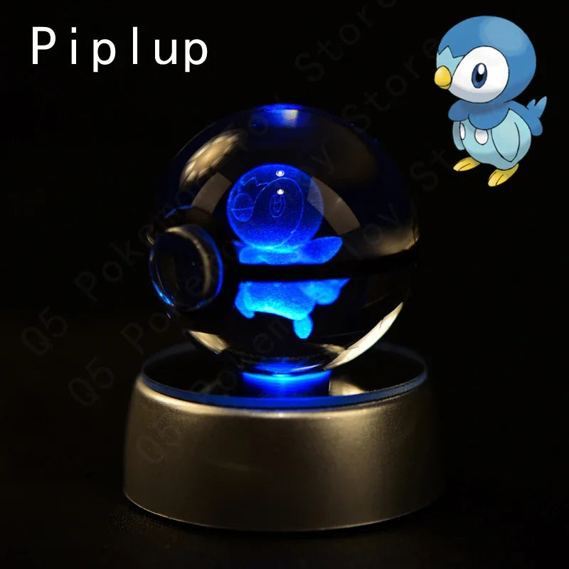 Pokemon Crystal Ball LED Night Light – Anime Lamp