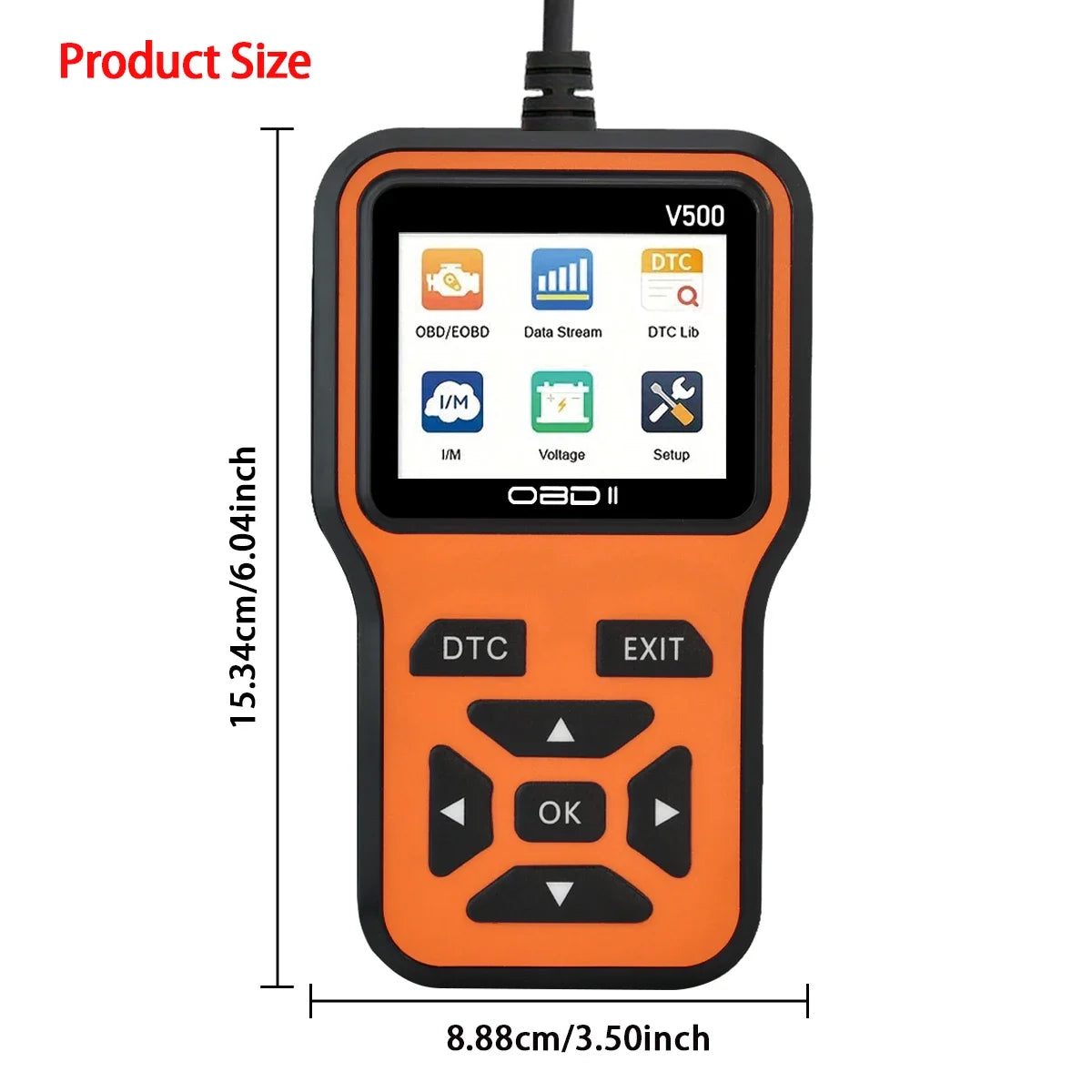 V500 OBD2 Scanner - Car Diagnostic Tool Code Reader