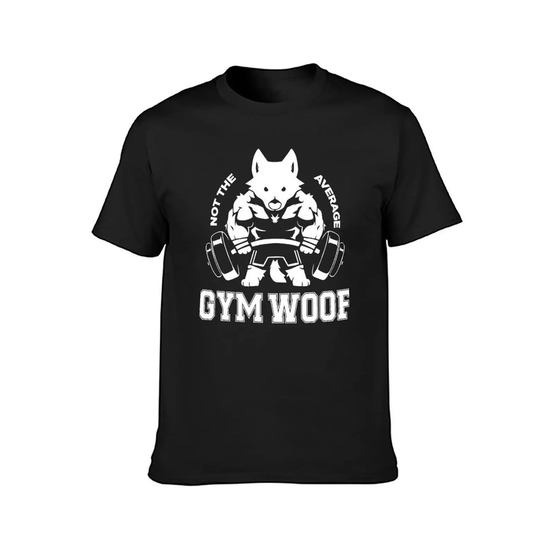 Men's "Gym Woof" Graphic Workout T-Shirt - Cotton Casual Tee