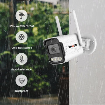 Wireless Outdoor Bullet Security Camera – AI Detection