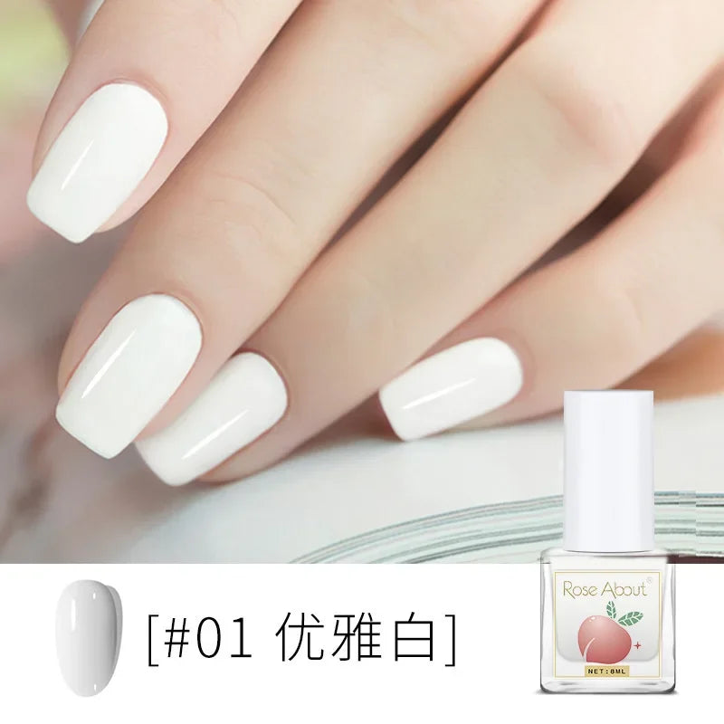 Water-Based Peelable Nail Polish - Fast Drying, Odorless, No UV Lamp Needed