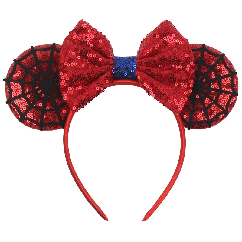 Disney Colorful Sequins Bow Headband – Rainbow Hair Accessory for Girls & Disney Fans