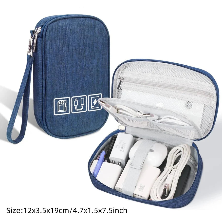 Waterproof Cable Storage Bag – Digital Electronics Organizer