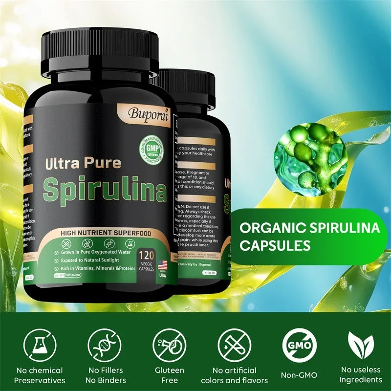 Organic Spirulina – Detox, Immune & Cardiovascular Health