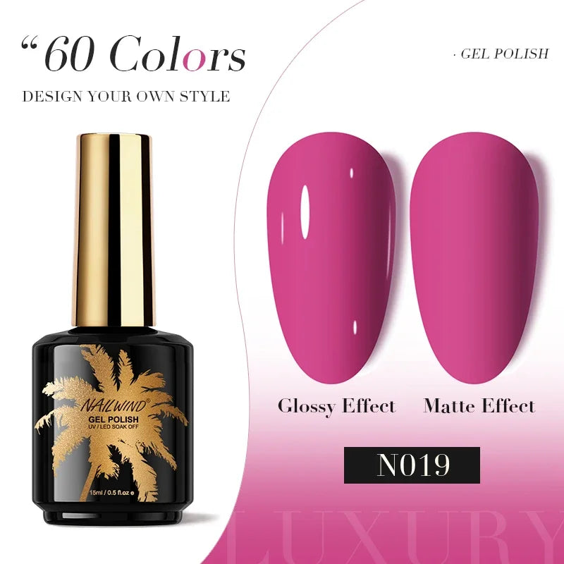 ROSALIND Gel Nail Polish 8ml - Semi-Permanent UV Gel, Solid Color, Salon Quality