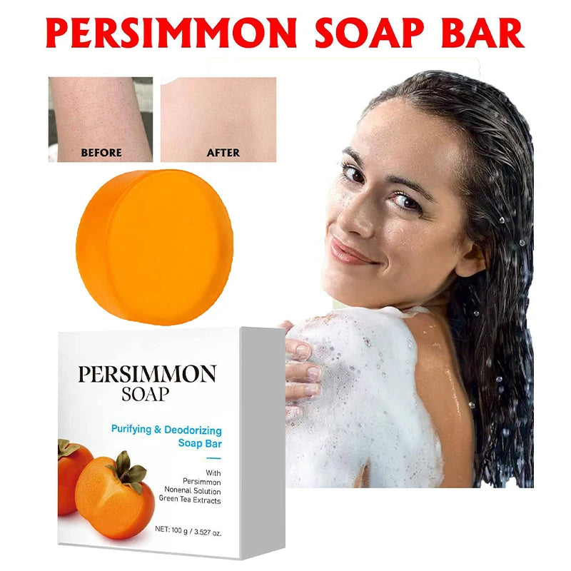 Japanese Persimmon Natural Soap Bar with Green Tea