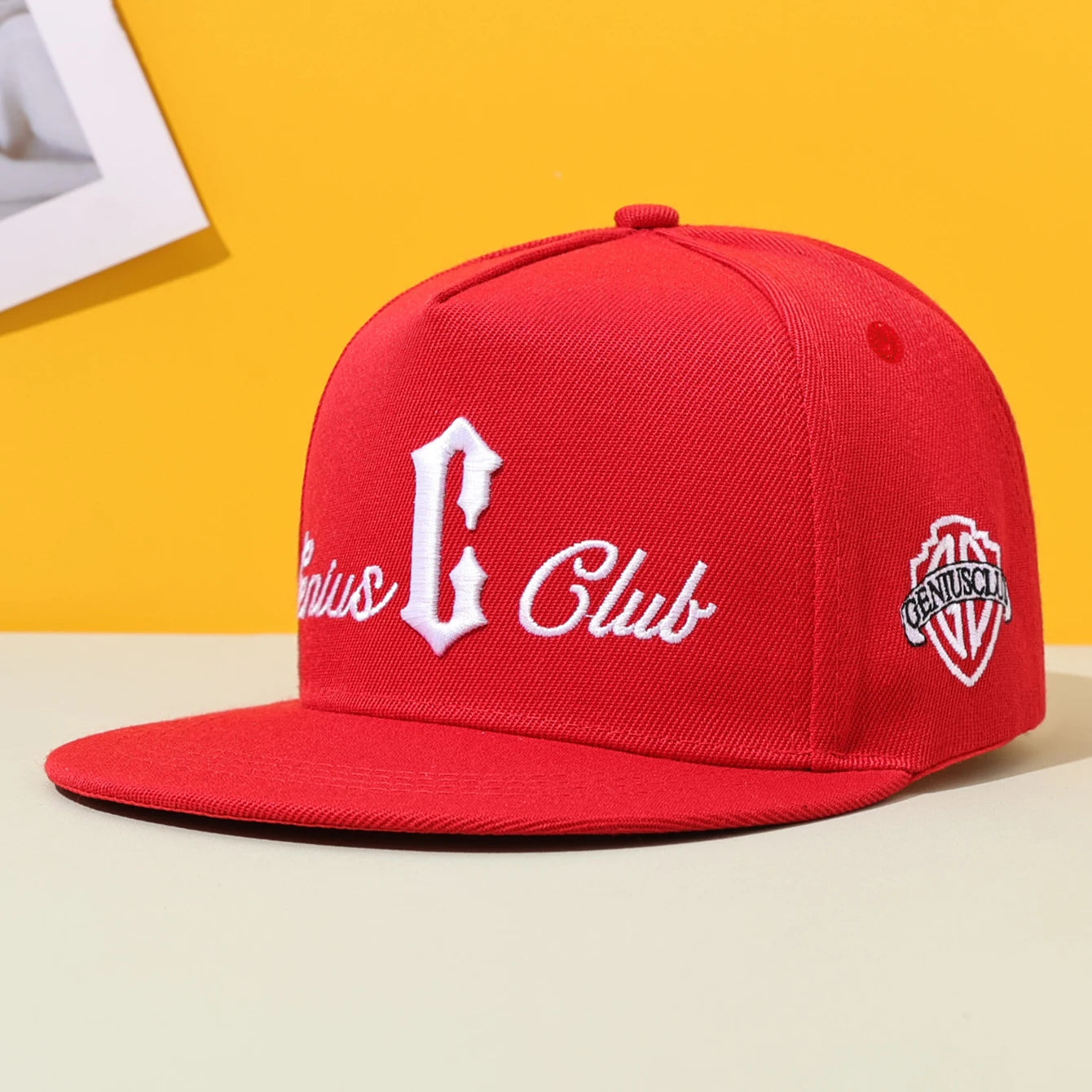 Embroidered Duckbill Baseball Cap - Flat Brim Hip-Hop Hat for Outdoor & Street Casual Wear