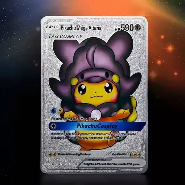 Spanish Pokemon Gold Metal Cards – Mewtwo, Pikachu GX & Charizard VMAX Set