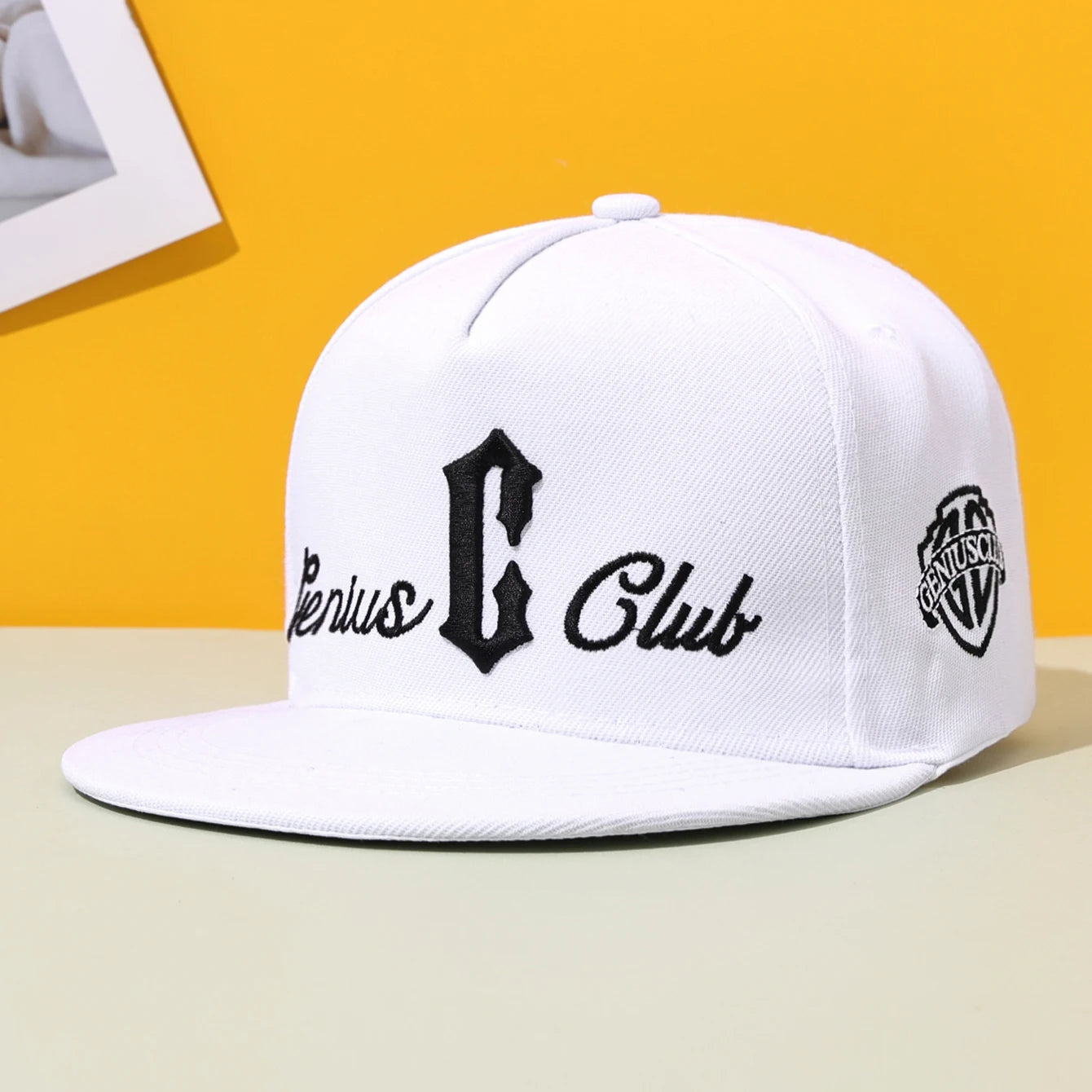 Embroidered Duckbill Baseball Cap - Flat Brim Hip-Hop Hat for Outdoor & Street Casual Wear