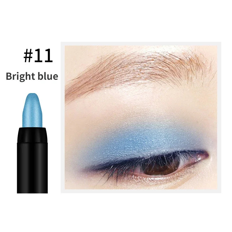 Bling Eye Shadow Pen - 16 Colors Glitter Eyeshadow Stick, Pearlescent Shimmer Pencil