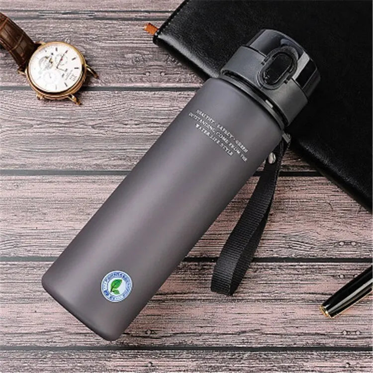 Leak-Proof Sports Water Bottle - BPA-Free 400ml/560ml Portable Bottle for Hiking & Travel