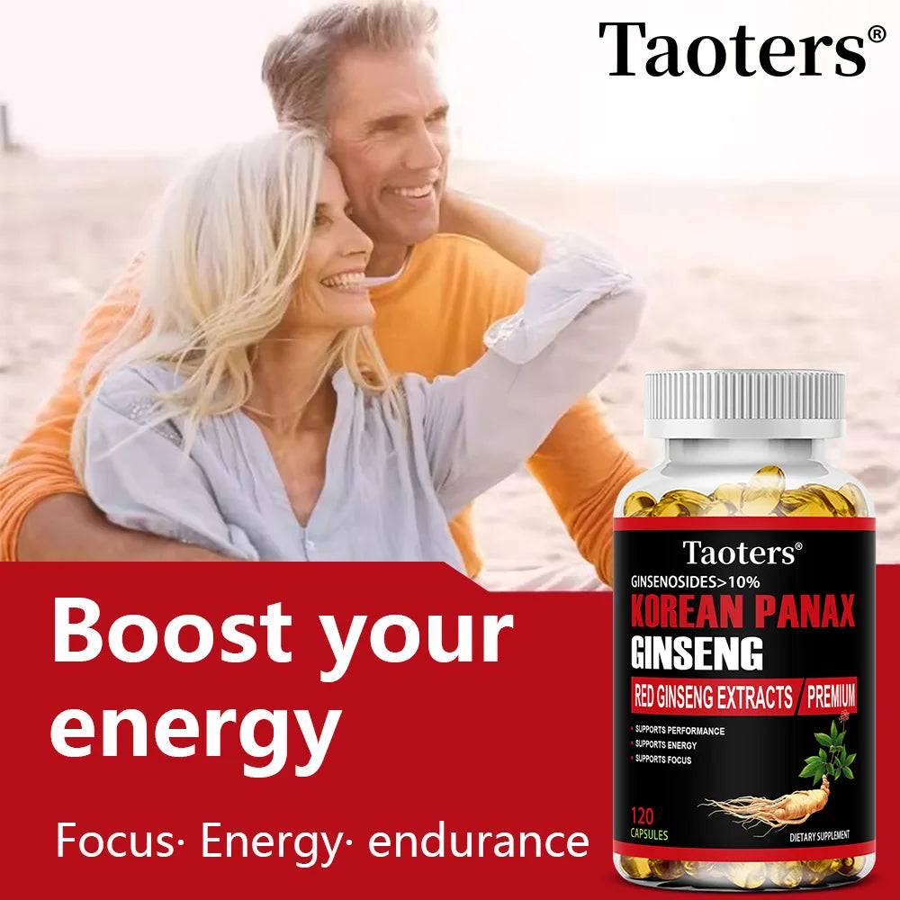 Korean Red Ginseng Supplement - Energy, Vitality & Mental Performance Boost